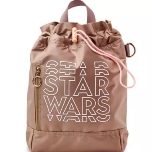Disney Starwars Taupe Backpack Sling or Crossbody Bag NWOT - Picture 1 of 15